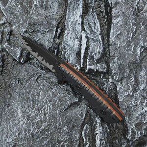 มีดต่อสู้ ML M27 แบบปรับแต่งได้ คุณภาพสูง ผลิตจากเหล็กกล้าไร้สนิม ใบมีดตรง ด้ามจับ G10 สำหรับงานอุตสาหกรรม OEM DIY พร้อมปลอกมีด - Product Image 2