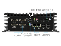 Mini PC industriel sans ventilateur Linkleaps, processeur Core I7/i5/i3 de 4e à 13e génération, double GbE et 2.5GbE LAN, SSD M.2, 6 ports COM, GPIO, en stock
