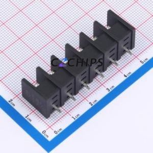 MX35S-8.25-06P-BK01-Cu-S-A Barrier Terminal Block Through hole,P=8.25mm Connector Two Sides 8.25mm 1x6P Straight Pin - Product Image 2