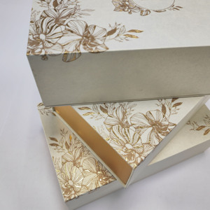 <strong>Customized</strong> <strong>Fancy</strong> Magnetic Gift <strong>Box</strong> Beautiful Flower Blooming <strong>Design</strong> With Gold Foil Packaging Paper <strong>Box</strong> For Gifts - Product Image 5