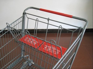 체인 슈퍼마켓 MOQ 100 PCS 용 대형 250L 쇼핑 푸시 카트 - Product Image 5