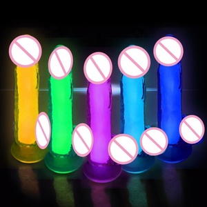 Vibrador <span class=keywords><strong>Dildo</strong></span> Colorido de Silicone Macio à Prova d'Água para Mulheres, Brinquedo Sexual Adulto - Product Image 4
