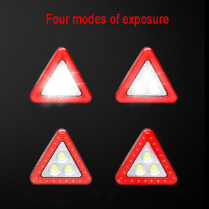 Segnale stradale riflettente di avvertimento di emergenza del <span class=keywords><strong>triangolo</strong></span> del veicolo dell'<span class=keywords><strong>automobile</strong></span> di energia solare di emergenza con luce lampeggiante a LED - Product Image 6