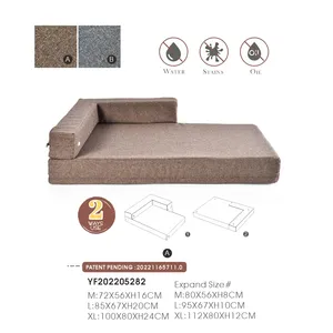 Petstar Großhandel Luxus Hunde bett Sofa Erweiterbares Rechteck Großes Haustier bett