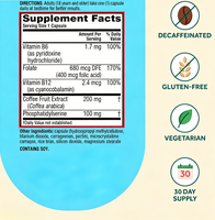 Capsules pour la Santé Cérébrale avec Vitamines B6, B12 et Acide Folique – Favorise le Bien-être Cognitif – Une dose par jour – Marque Privée OEM