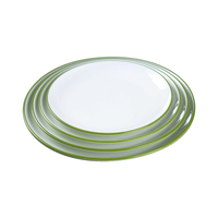 Bol à salade rond incassable de style oriental en mélamine écologique de haute qualité pour restaurant et maison, taille personnalisée, vaisselle de service