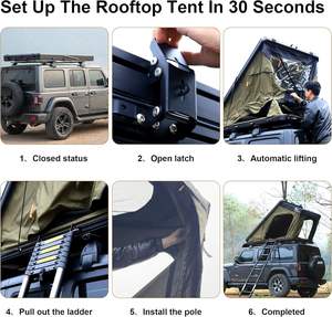 <span class=keywords><strong>Tente</strong></span> rigide pour voiture <span class=keywords><strong>AUDI</strong></span>, capacité accrue de 30 %, intérieur amélioré, comprend des prises USB, imperméable, coupe-vent, résistant aux UV - Product Image 6