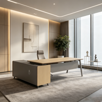 Bureau debout moderne pour cadres industriels avec montage facile