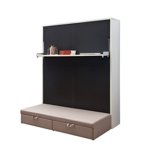 Muebles <span class=keywords><strong>de</strong></span> Dormitorio al por Mayor, Cama Plegable Vertical <span class=keywords><strong>de</strong></span> Madera Tamaño Queen, Cama Murphy - Product Image 3