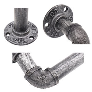 Regal halterungen Vintage Silber Grün Retro Antike Hoch leistungs metall Stahl Schwimmende Wand Gusseisen Industrie rohr Regal halterungen - Product Image 5