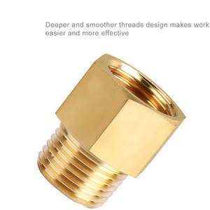 1/4 \ "Nam x 1/2 \" nữ NPT để BSP chủ đề Brass Adapter áp suất thấp Brass Ống phù hợp và ỐNg Lót - Product Image 6