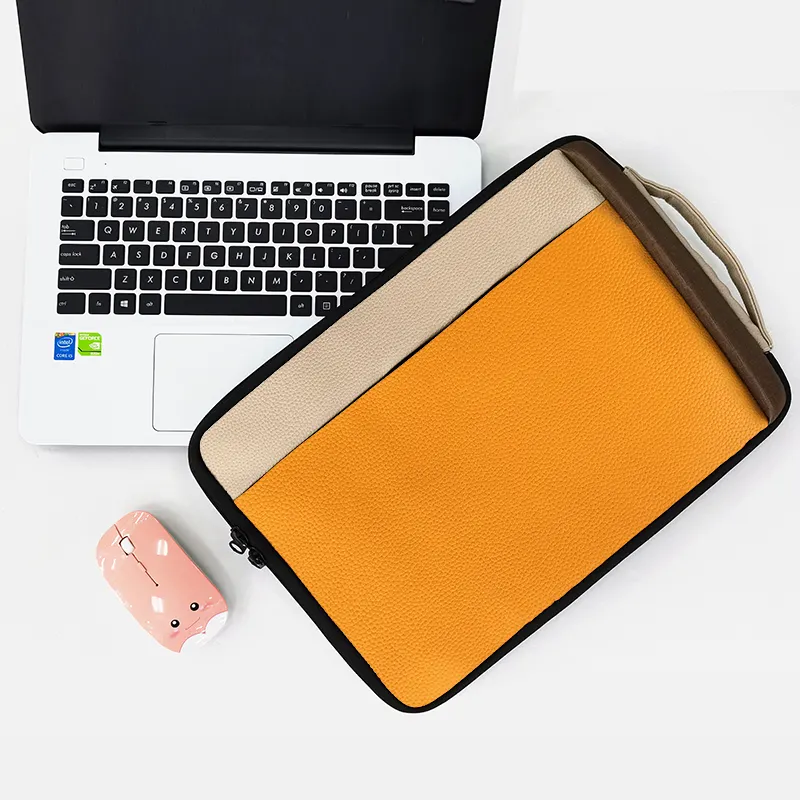 2022 Men Laptop Bag Leather Computer Office Shoulder Bag Mens Bag Handbag Crazy Horse Leather Briefcase Tablet Fashion