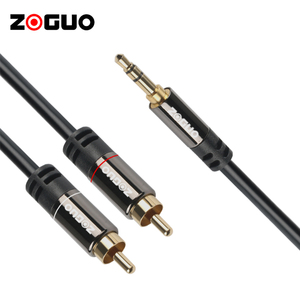 Trung Quốc giá rẻ OEM DVD Player kép che chắn màu đen Cáp âm thanh cáp <span class=keywords><strong>RCA</strong></span> de âm thanh cho loa - Product Image 2