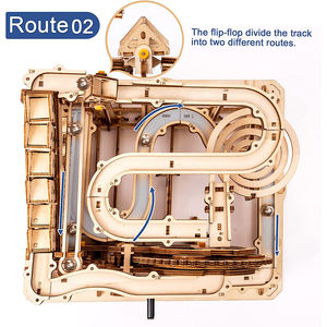 Kits de modélisation Robotime Rokr, cadeaux LG501, bricolage, engrenage, découpe laser, <span class=keywords><strong>puzzle</strong></span> en bois <span class=keywords><strong>3D</strong></span>, parcours de billes - Product Image 4