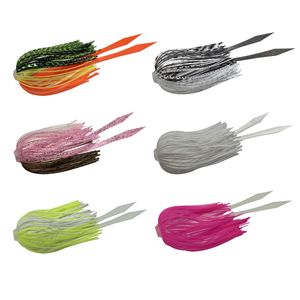 Gonna in silicone a 88 fili da 64 mm con banda e coda, <span class=keywords><strong>esca</strong></span> a ombrello <span class=keywords><strong>per</strong></span> la pesca al Black Bass con Spinner Bait - Product Image 5