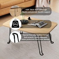 Table d'appoint portable robuste et détachable pour ordinateur portable, avec pieds pliants en forme d'épingle à cheveux