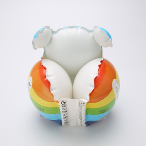 Qicaibei - Flotador de natación inflable para niños, diseño de conejito rosa, con doble bolsa de aire engrosada, para juegos acuáticos - Product Image 2