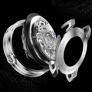 Montre Lucky Harvey White Gold pour homme, 3 bar, étanche, lumineuse, saphir, acier 316L, ZLS202 - Product Image 3