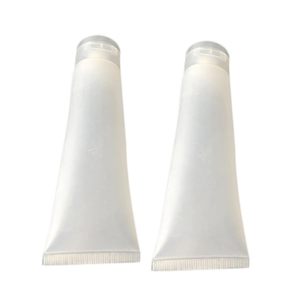 Tubos Suaves Beige Recargables para Loción, Envases Cosméticos Vacíos con Dosificador - Product Image 1