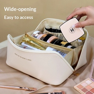 <span class=keywords><strong>Bolsa</strong></span> de Cosméticos para Mujer 2026, Superventas, Portátil, de Viaje, con Cierre, de Cuero PU, Impermeable, con Asa - Product Image 1