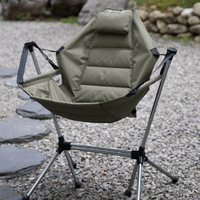 Chaise de jardin en tissu Oxford avec structure en fer, dossier réglable, robuste, pliable, capacité de 300 lb, portable, moderne