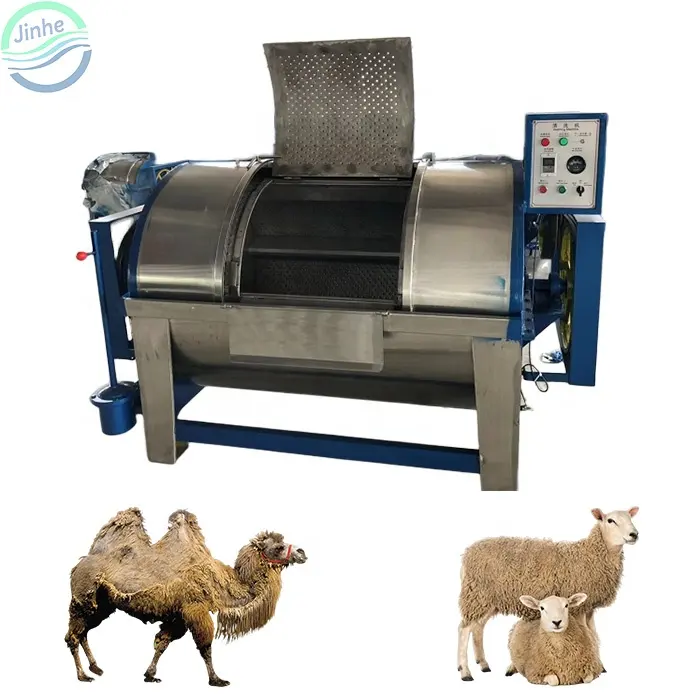 Automatic alpaca raw wool washing cleaning processing machine hotel bed sheet washer dryer laundry machine for sheep wool