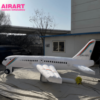 Modèle d'avion publicitaire gonflable personnalisé pour la décoration de salon et de fête & Jouet d'avion gonflable