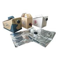1L 3L 5L aluminium vin café sac dans la boîte sacs avec vitop pour jus bavoir sac dans la boîte distributeur pour emballage de boisson liquide