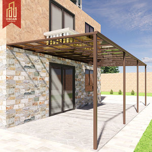 Pergola Copri-Patio All'Ingrosso da Giardino e da Esterno con Protezione Solare, Tetto in <span class=keywords><strong>Policarbonato</strong></span> e Struttura in Alluminio Personalizzabile - Product Image 6