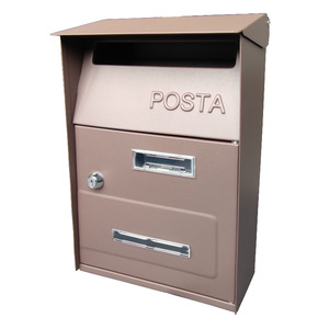 Buzón europeo AJF, buzón de acero de alta seguridad <span class=keywords><strong>con</strong></span> cerradura, buzón de correos tipo jardín para Villa, entrega segura directa de fábrica - Product Image 5