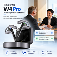 Écouteurs de traduction IA Timekettle W4 Pro – Traducteur intelligent bidirectionnel simultané pour voyages et réunions
