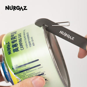 NURGAZ Puncteur de cartouche de gaz en acier inoxydable gris, outil multifonction durable pour le camping en plein air - Product Image 4