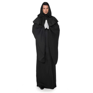 Fear Dark Demon Ghost Cosplay disfraces adultos hombres Halloween fiesta mascarada ropa Scary <span class=keywords><strong>Scream</strong></span> Wizard capa bata disfraz - Product Image 2