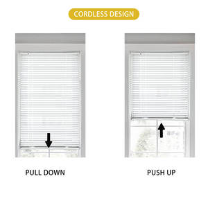 Stores en aluminium ardoise de 1 pouce <span class=keywords><strong>sans</strong></span> perçage Stores vénitiens gris faciles à installer Stores horizontaux au format <span class=keywords><strong>sans</strong></span> fil - Product Image 5