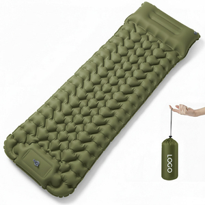 Matelas pneumatique imperméable et isolé avec pompe intégrée (Nylon+TPU) 1-2 personnes 4 saisons <span class=keywords><strong>Randonnée</strong></span> Léger Compact Portable Cross - Product Image 6