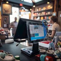 Bon Prix 15.6 "ou 15 Pouces Pos Systèmes Machine windows Restaurant Écran Tactile Caisse Enregistreuse Un Écran