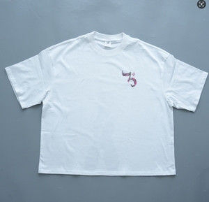 Camiseta con estampado de algodón DTG Boxy de 240G, camiseta de diseño personalizado, camiseta con logotipo propio personalizado, camisetas de gran tamaño para hombre - Product Image 2