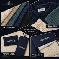 WINDAY Damen Strickjacke Tricot Pour Femmes Britische Strickwaren Damen Gestrickter Pullover Langarm Weich Großhandel Maßanfertigung