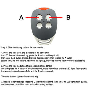 DITEC GOL4C Self-<strong>copying</strong> Command <strong>Remote</strong> Control <strong>Duplicator</strong> DITEC 433.92MHz <strong>Fixed</strong> <strong>Code</strong> Garage / Gate <strong>Remote</strong> Control - Product Image 5