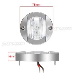 4x Lampes de courtoisie LED pour bateau marin, éclairage de cabine, passerelle, escalier, blanc, 12V, lampe arrière LED, accessoires de yacht, étanches - Product Image 6