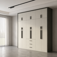 Armoire de chambre élégante en bois 2025 avec tiroirs – Meuble de rangement de qualité directement de l'usine pour dressing et maison