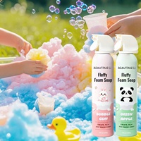 Savon Moussant Personnalisé OEM pour Enfants – Effet Nuage Amusant, Nettoyant et Moelleux – Cadeaux de Noël pour Enfants, Douche, Fête à Bulles en Extérieur