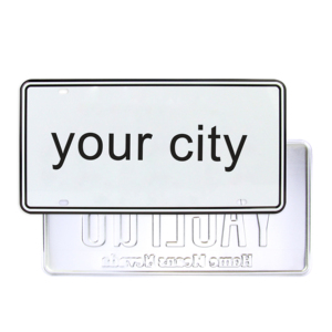 Plaques d'immatriculation décoratives personnalisées en aluminium avec logo en relief, style USA et Europe, pour souvenirs, vente en gros - Product Image 3