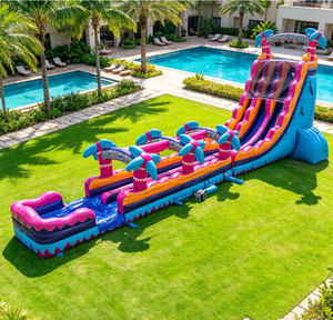 Toboggan <span class=keywords><strong>aquatique</strong></span> géant double usage en bâche PVC pour extérieur, <span class=keywords><strong>parc</strong></span> <span class=keywords><strong>aquatique</strong></span> gonflable Castillo Inflable Con <span class=keywords><strong>Tobogan</strong></span> Grande - Product Image 1