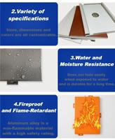 Panneau ignifuge imperméable pour mur de plafond Panneau sandwich en nid d'abeille fait main en aluminium d'isolation thermique en stock et en vente