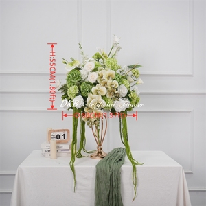 DKB Factory Customize <b>Artificial</b> <b>Hydrangea</b> Roses Baby Breath Pink Flower Ball for Wedding Table Decorations - Product Image 2