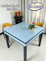 Table de Mahjong chinoise pliable intelligente et silencieuse en métal pour 4 joueurs, au design moderne, idéale pour les salles de thé, de jeux d'échecs/de cartes, les hôtels et les clubs