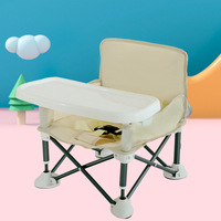 Siège d'appoint de voyage pour enfants avec plateau pour bébé chaise haute portable pliante pour manger Camping intérieur extérieur