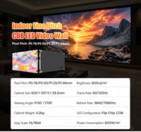 Écran LED COB intérieur UHLED P1.56, technologie Flip Chip 1.5, mur vidéo COB, fréquence de rafraîchissement 7680Hz pour les expositions et les événements