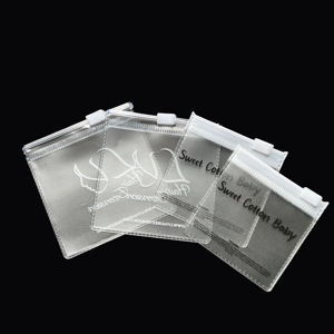 Luxury PVC Mini Zipper Pouches Clear Toiletry bag Custom Logo Printed Plastic Zip Bags for Jewelry & <b>Accessories</b> - Product Image 3